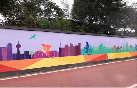  岐山墙体彩绘-围墙