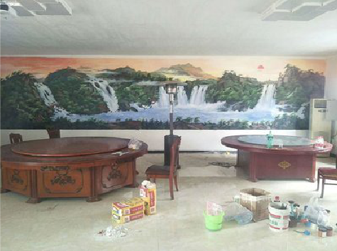  岐山墙绘-写实风景