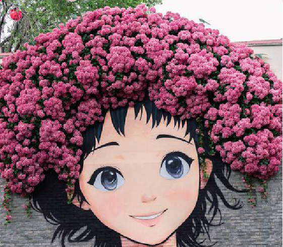  岐山墙体彩绘-网红墙打卡